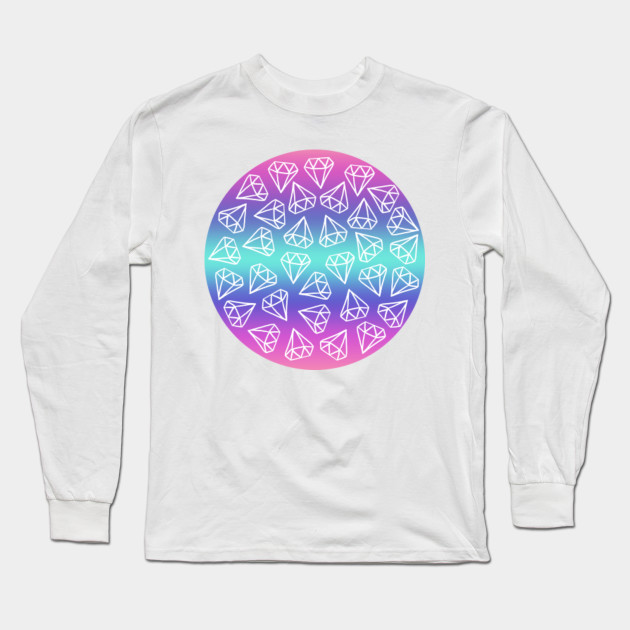 Pastel Gradient Doodle Diamonds